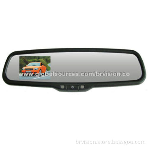 Car Rearview Mirror Monitor, 3.5 Inches with Original Bracket and Left/Right/Middle PanelNew